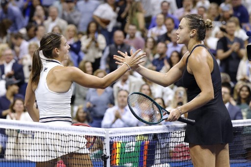 Juara dua kali Australian Open Sabalenka menang atas petenis Amerika unggulan ke-13 itu dengan skor 6-3, 7-6(7/2).