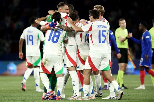 Tim nasional Italia berhasil menundukkan tuan rumah Prancis dengan skor 3-1 pada laga Grup 2 Liga A UEFA Nations League 2024-2025, di Parc de Princes, Paris, Sabtu, 7 September 2024 dini hari WIB.