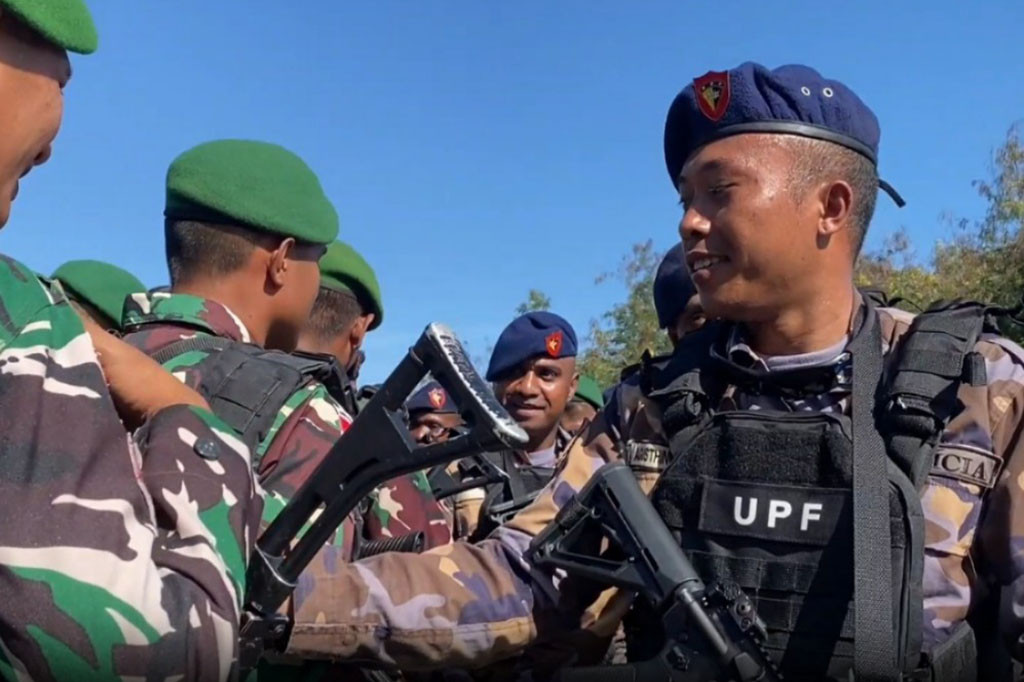 Apel bersama ini, untuk memastikan kesiapan pengamanan di masing-masing pos perbatasan, demi kelancaran pelaksanaan kunjungan Paus nanti di Timor Leste.