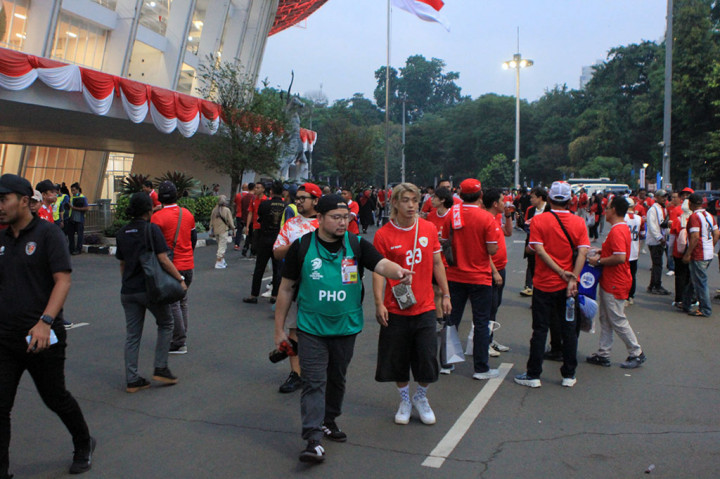 Pantauan Medcom.id, sejak pukul 16.30 suporter sudah mulai memadati kawasan Gelora Bung Karno.