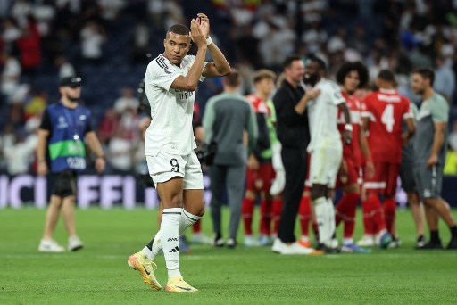 Penyerang Kylian Mbappe turut membawa Real Madrid menang dengan skor 3-1 atas tim Jerman VfB Stuttgart di Liga Champions UEFA 2024-2025, Rabu, 18 September 2024 dini hari WIB.