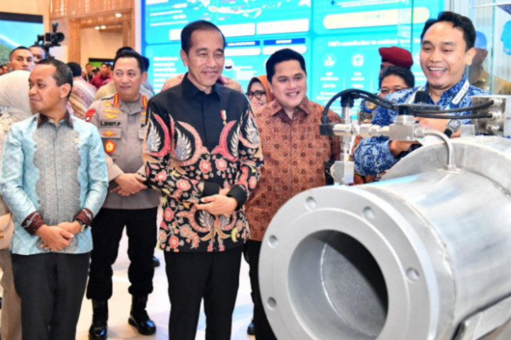 Presiden Jokowi juga menyoroti peluang besar pembangkit listrik tenaga panas bumi di Indonesia. Meski potensi energi hijau di Indonesia telah dikerjakan, tetapi menurut Presiden pengerjaan tersebut tidak berjalan secara cepat.