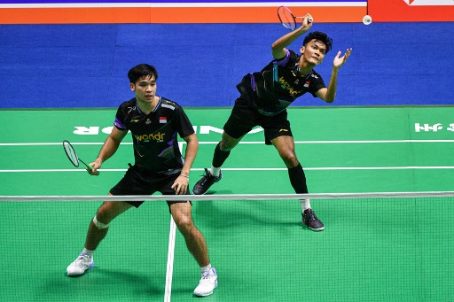 Ganda putra Indonesia Muhammad Shohibul Fikri/Daniel Marthin menekuk wakil tuan rumah sekaligus ganda putra peringkat 1 dunia untuk mencapai perempat final China Open 2024.