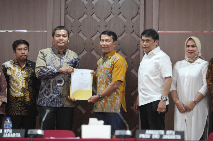 Hal ini sesuai dengan keputusan KPU DKI No. 125 Tahun 2024 tentang penetapan pasangan calon peserta pemilihan Gubernur dan Wakil Gubernur DKI Jakarta 2024.