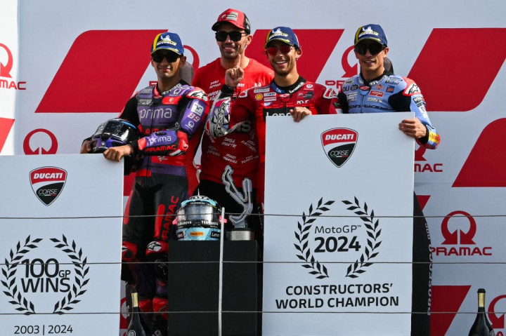Kemenangan Bastianini memberi Ducati kemenangan MotoGP yang ke-100. Sementara itu, juara bertahan Francesco Bagnaia mengalami kecelakaan. Marc Marquez (Gresini) finis ketiga.