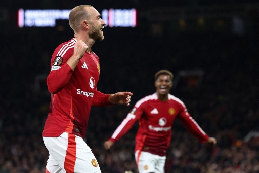 MU sempat unggul lebih dulu di babak pertama melalui gol Christian Eriksen.