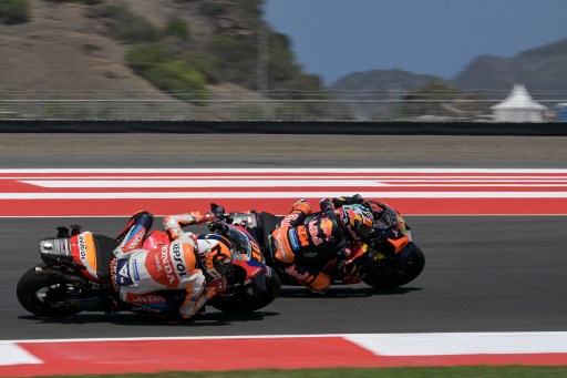 Puluhan pembalap Moto3, Moto2, dan MotoGP mulai melakukan latihan bebas (free practice) pertama Pertamina Grand Prix of Indonesia 2024, di Sirkuit Mandalika, di Lombok Tengah, Nusa Tenggara Barat, Jumat, 27 September 2024.