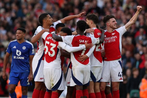Arsenal sukses menundukkan tamunya Leicester City dengan skor 4-2 pada laga pekan keenam Liga Inggris di Stadion Emirates, London, Sabtu, 28 September 2024. 