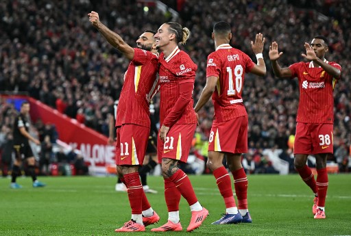Liverpool meraih kemenangan keduanya di Liga Champions (UCL) musim ini setelah menundukkan wakil Italia, Bologna dengan skor 2-0, di Anfield,  Kamis, 3 Oktober 2024 dini hari WIB.