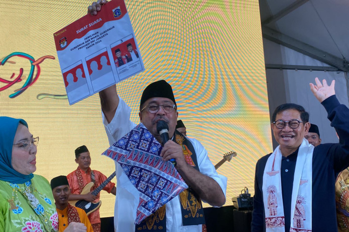 “Sehingga dengan demikian lengkap supaya bang doel, energinya dan semangatnya meledak-ledak,” kata Pramono di kawasan Lebak Bulus, Jakarta Selatan, Selasa, 8 Oktober 2024. 