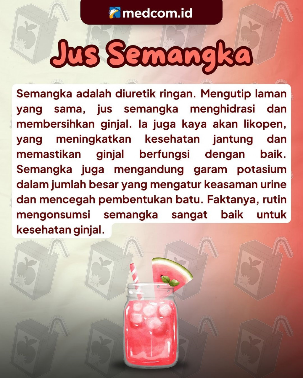 Cara Mudah Bersihkan Ginjal dengan 5 Jus Buah