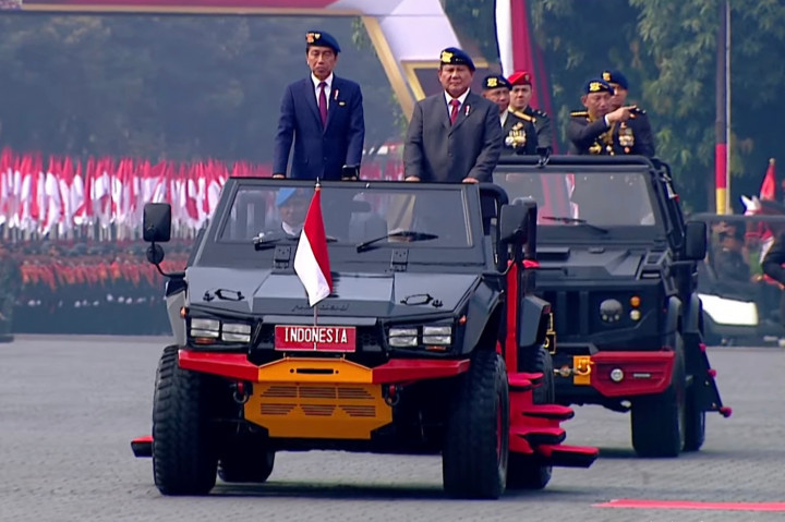 Pimpinan apel Presiden Joko Widodo,