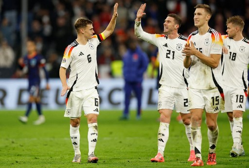 Jerman mematikan diri lolos ke perempat final Nations League berkat kemenangan 1-0 atas seteru lamanya Belanda pada Selasa, 15 Oktober 2024 dini hari WIB, pada pertandingan di Allianz Arena, Munich.