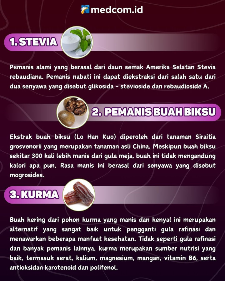 Ini 6 Alternatif Pengganti Gula