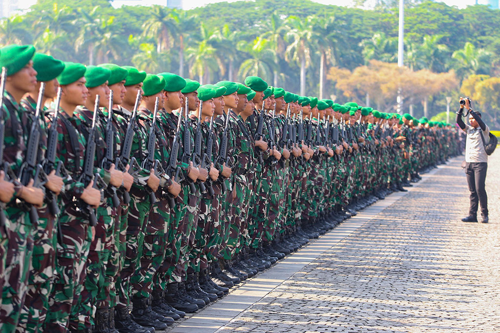 Panglima TNI menyebut pihaknya berkoordinasi dengan Polri dan satuan intelijen saat pengamanan dari sebelum, saat pelaksanaan, dan setelah kegiatan pelantikan presiden-wapres terpilih. 