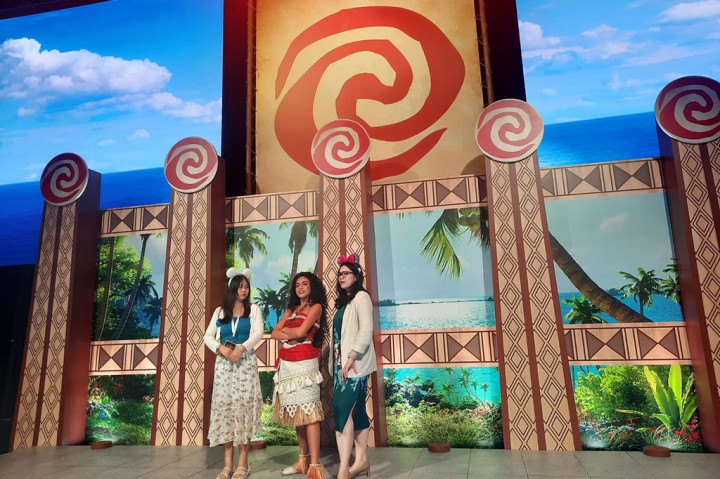 Tamu bisa berfoto bareng dengan Moana