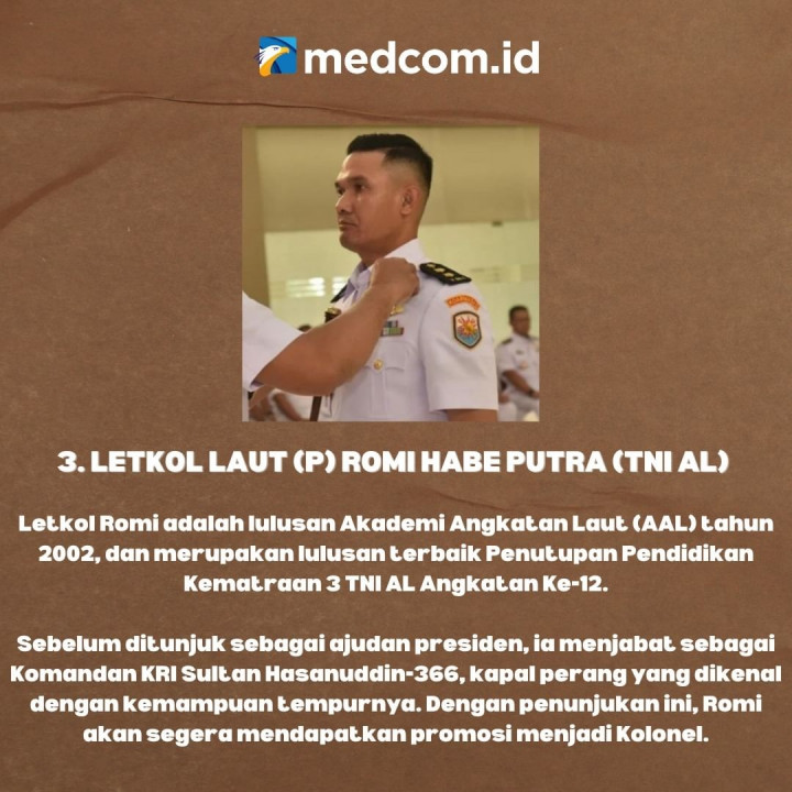 Profil 3 Calon Ajudan Prabowo Subianto
