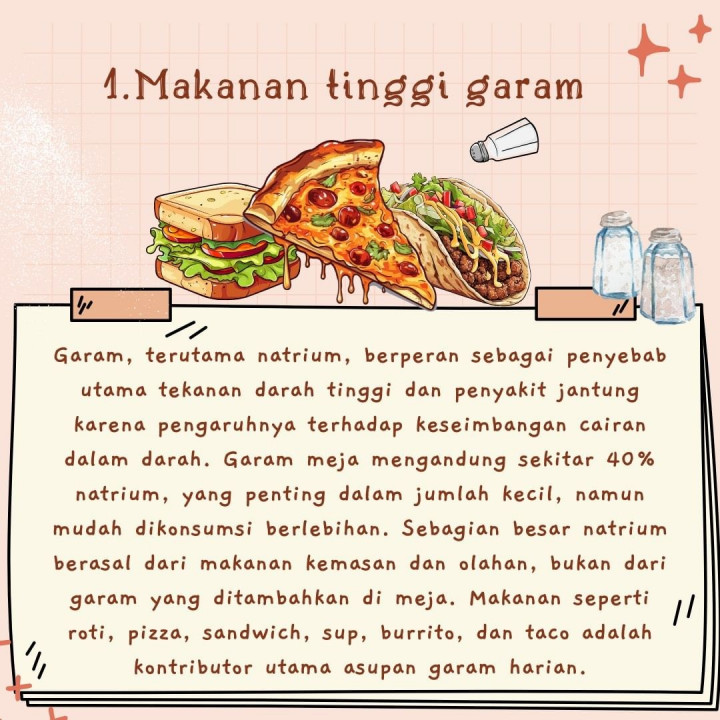 Beberapa Makanan yang Sebaiknya Dihindari Penderita Hipertensi