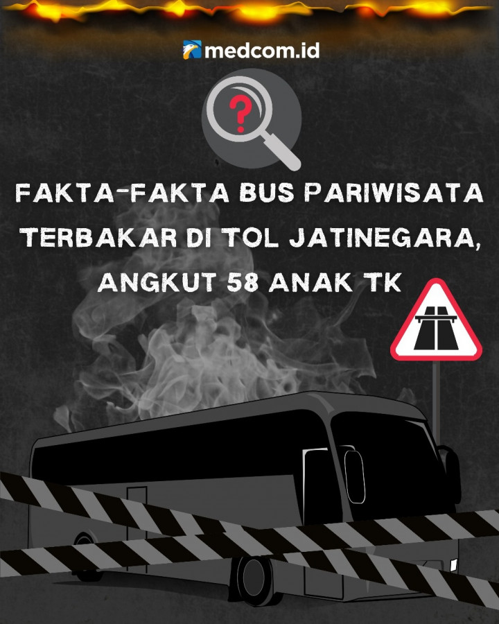 Fakta-Fakta Bus Pariwisata Terbakar di Tol Jatinegara