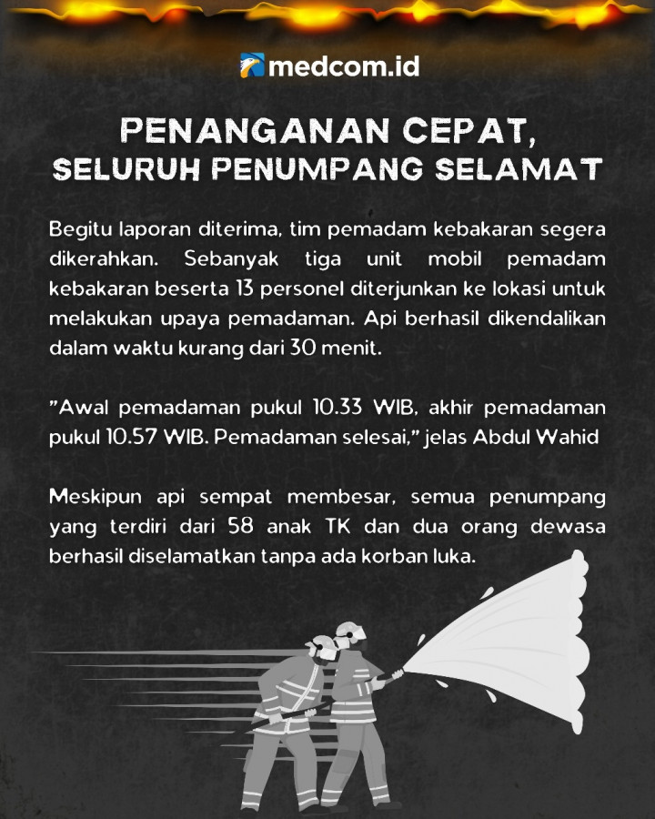 Fakta-Fakta Bus Pariwisata Terbakar di Tol Jatinegara