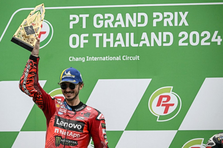 Bagnaia juga mengawali sprint race Sabtu, 26 Oktober 2024 di posisi terdepan, tetapi ia hanya mampu finis di posisi ketiga, tepat di belakang Martin. Rekan setim Bagnaia di Ducati Lenovo Team, Enea Bastianini, memenangi balapan tersebut.