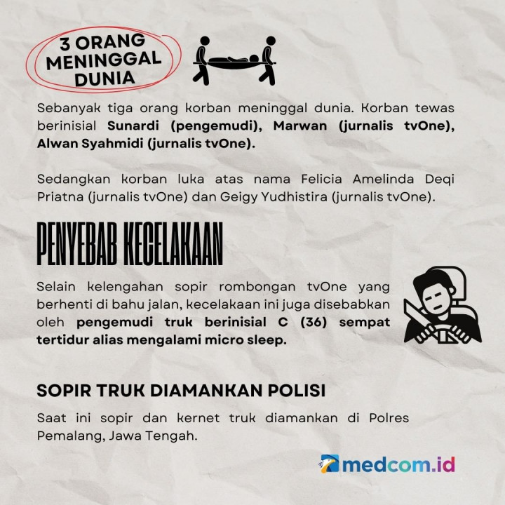 4 Fakta Kecelakaan Maut Mobil Kru tvOne
