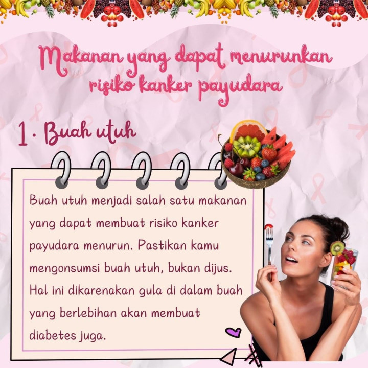 3 Makanan Ini Bisa Turunkan Risiko Kanker Payudara