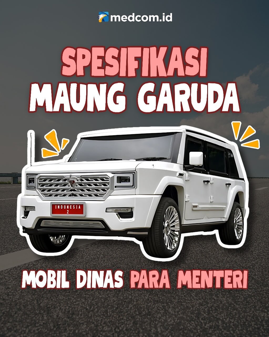Spesifikasi Maung Garuda: Mobil Dinas Para Menteri