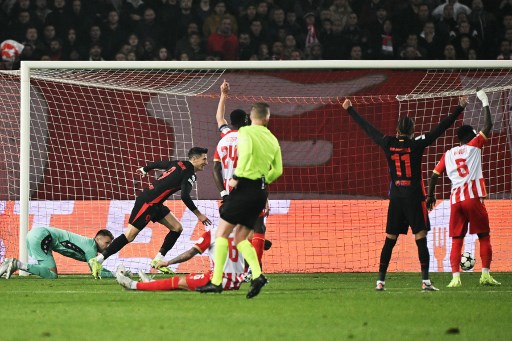 Robert Lewandowski mengemas dua gol atau brace dalam pertandingan ini, sementara Inigo Martinez, Raphinha dan Fermin Lopez masing-masing mencetak satu gol.