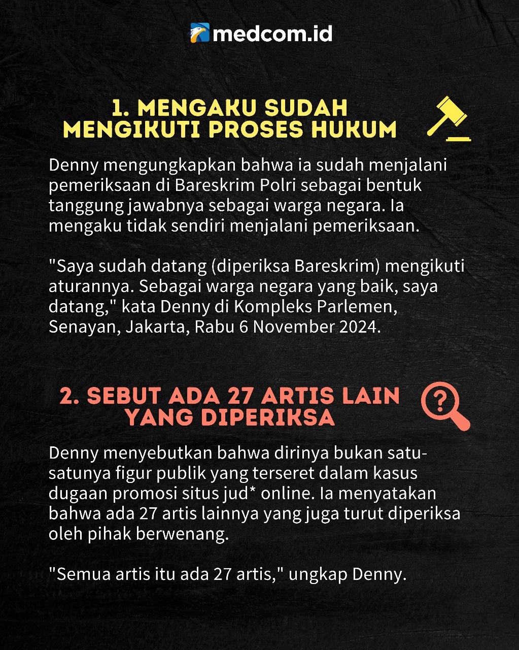 7 Fakta Seputar Denny Cagur Tersandung Dugaan Promosi Judi Online