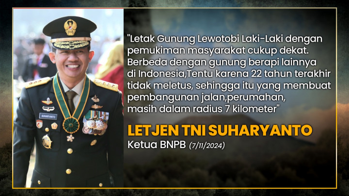 Erupsi Gunung Lewotobi Laki-laki