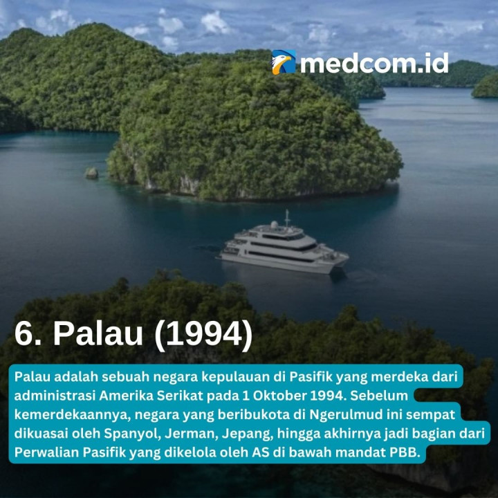 Daftar 7 Negara Termuda di Dunia