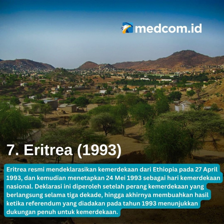 Daftar 7 Negara Termuda di Dunia