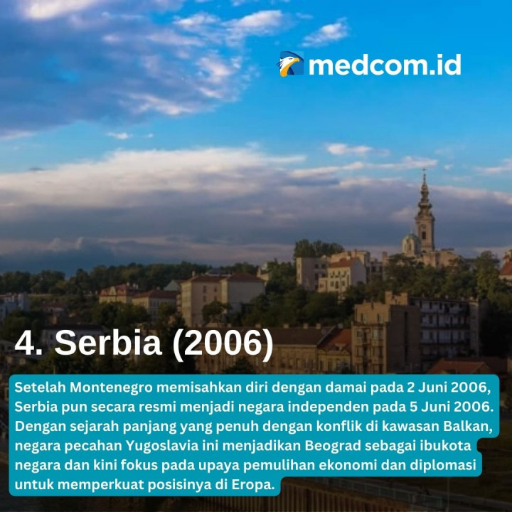 Daftar 7 Negara Termuda di Dunia
