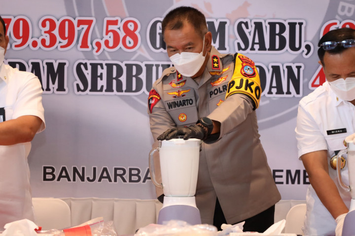 Dia menyebut barang bukti yang digagalkan peredaran narkotika itu ditaksir bernilai Rp133.596.900.000 jika diperjualbelikan di pasar gelap narkoba.