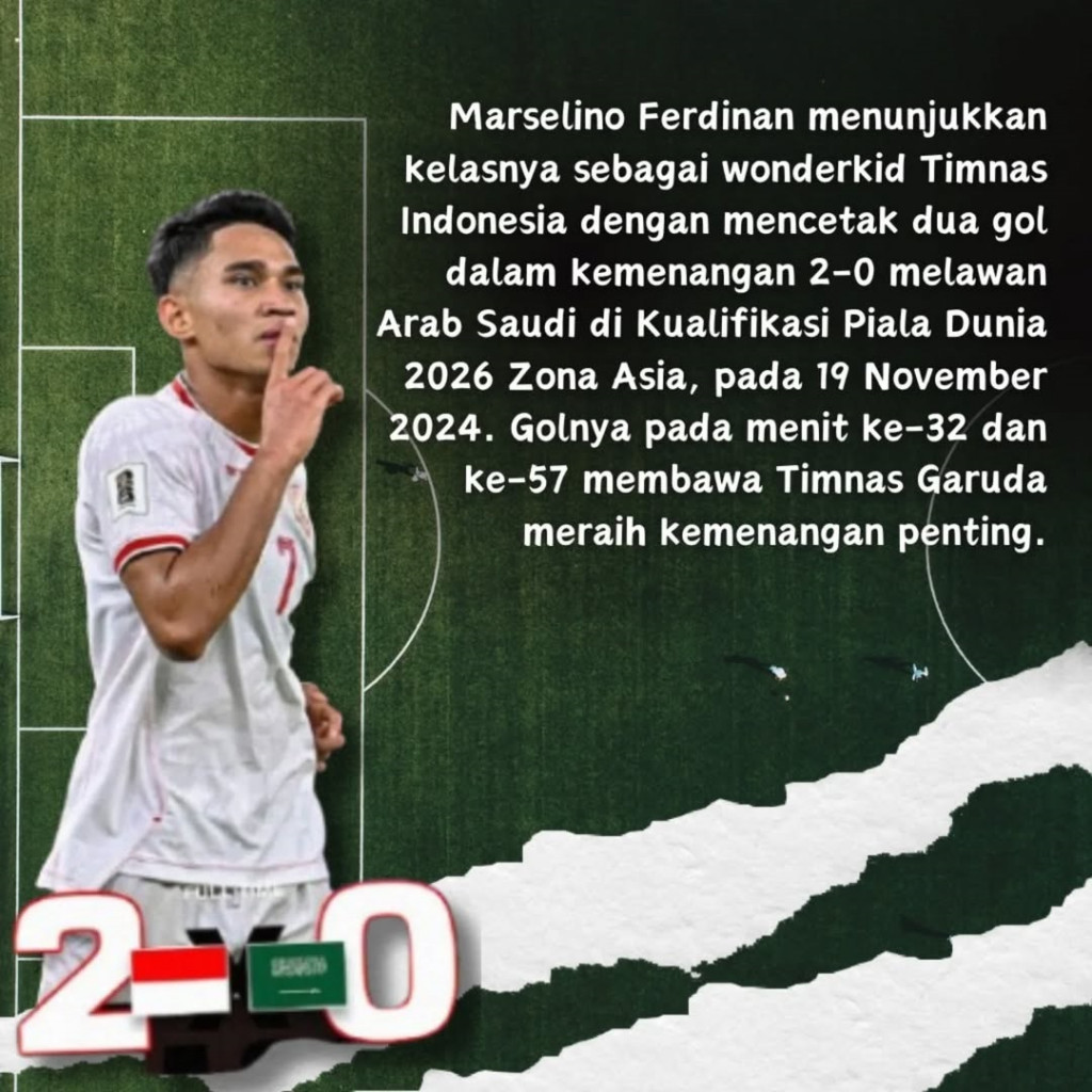 Profil Marselino Ferdinan, Pahlawan Kemenangan Indonesia atas Arab Saudi