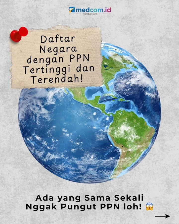 Daftar Negara dengan PPN Tertinggi dan Terendah di Dunia