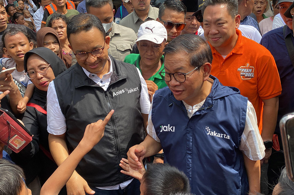 Pria asal Kediri ini merasa momentum Anies muncul di akhir masa kampanye adalah saat yang tepat, sehingga dia berharap dukungan Anies dapat membut pendukungnya memilih dirinya bersama Rano Karno.