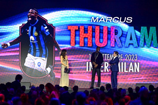 Selanjutnya, gol Marcus Thuram saat Inter menundukkan AC Milan 5-1 pada derbi di September 2023 menjadi gol terbaik musim 2023-2024.
