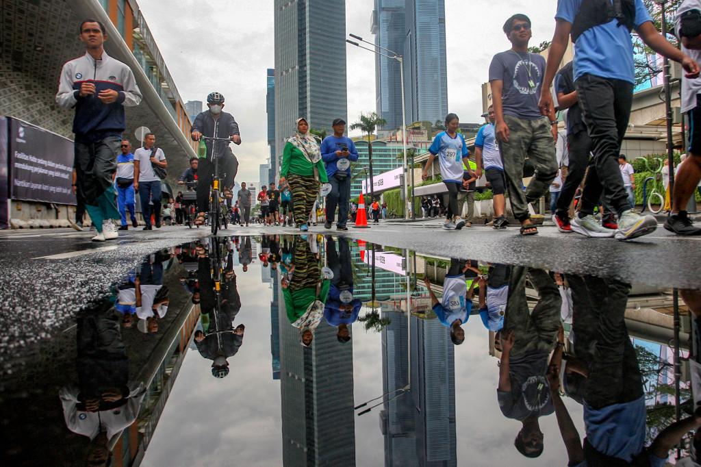Namun kondisi tersebut tidak menyurutkan antusiasme masyarakat untuk melakukan olahraga.