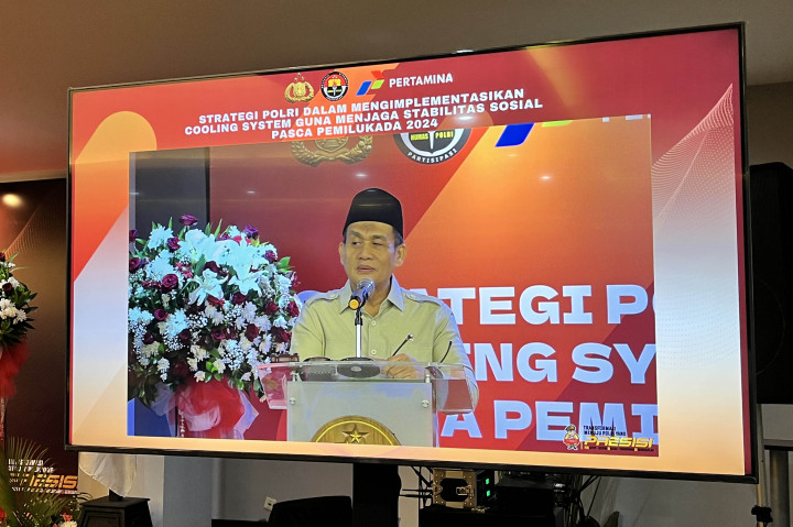 Syafi'i menyampaikan ini dalam dialog publik dengan tema 'Strategi Polri dalam Mengimplementasikan Cooling System Guna Menjaga Stabilitas Sosial Pascapemilukada 2024'. Dia menyampaikan cooling system yang dilaksanakan Polri berjalan efektif di lapangan.