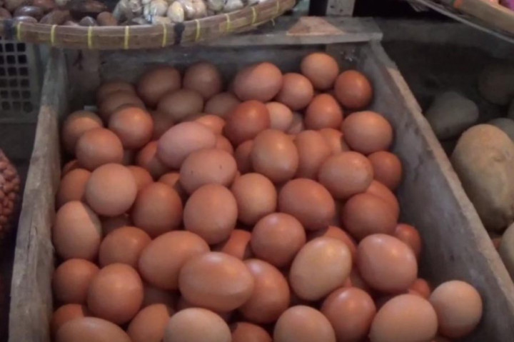 Kenaikan harga minyak goreng dan telur terpantau di Pasar Tumenggungan, Kebumen Jawa Tengah, pada Rabu, 11 Desember 2024 pagi. Dimana kenaikan harga telah terjadi sejak memasuki bulan Desember.