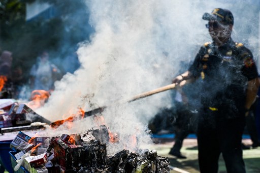 Kantor Wilayah Direktorat Jenderal Bea Cukai Aceh memusnahkan 3,14 juta lebih batang rokok ilegal atau tanpa dilekati cukai hasil penindakan di provinsi ujung barat Indonesia tersebut sepanjang 2024.