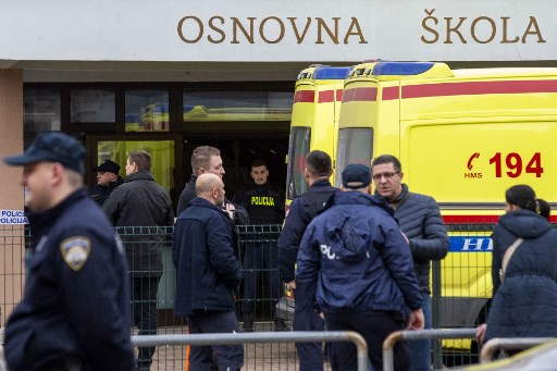 Seorang anak berusia tujuh tahun tewas oleh penyerang bersenjata pisau yang menyerang seorang guru dan murid di sebuah sekolah dasar di Zagreb, Kroasia, Jumat, 20 Desember 2024.