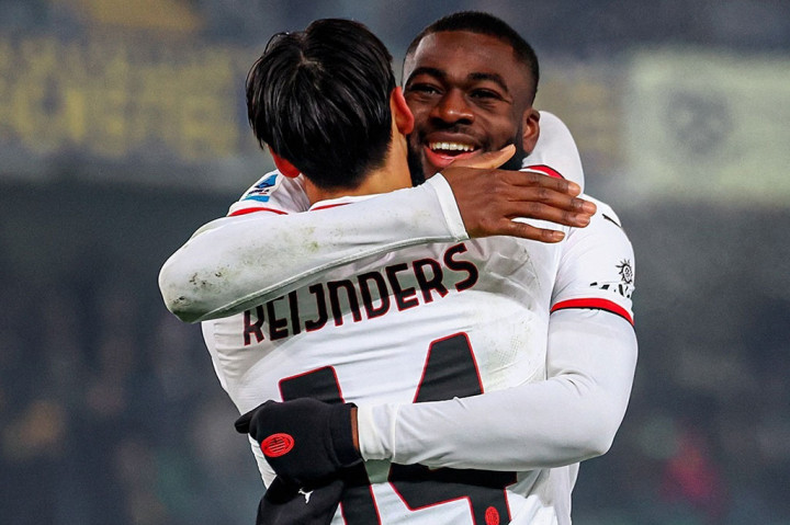 AC Milan menang tipis 1-0 saat bertandang ke markas Hellas Verona dalam lanjutan Serie A pekan ke-17 di Stadion Marc Antonio Bentegodi pada Sabtu, 21 Desember 2024 dini hari WIB.