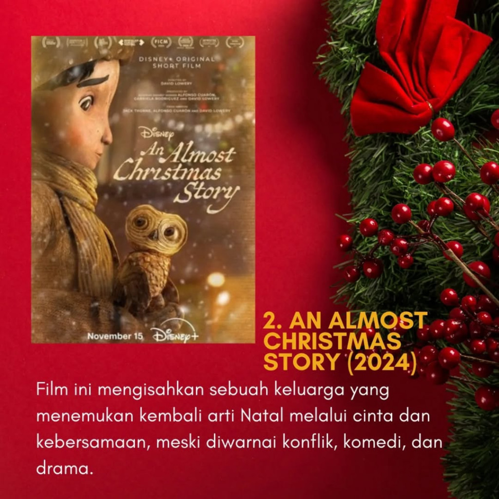 5 Rekomendasi Film Natal Terbaru 2024