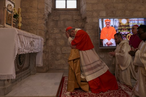 Bethlehem menandai Malam Natal yang muram di tempat kelahiran tradisional Yesus,  pada hari Selasa, 24 Desember 2024, di bawah bayang-bayang perang di Gaza.