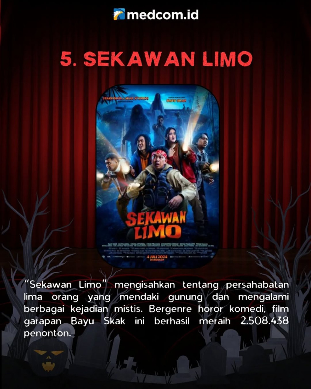 6 Film Horor Indonesia Terlaris Sepanjang 2024