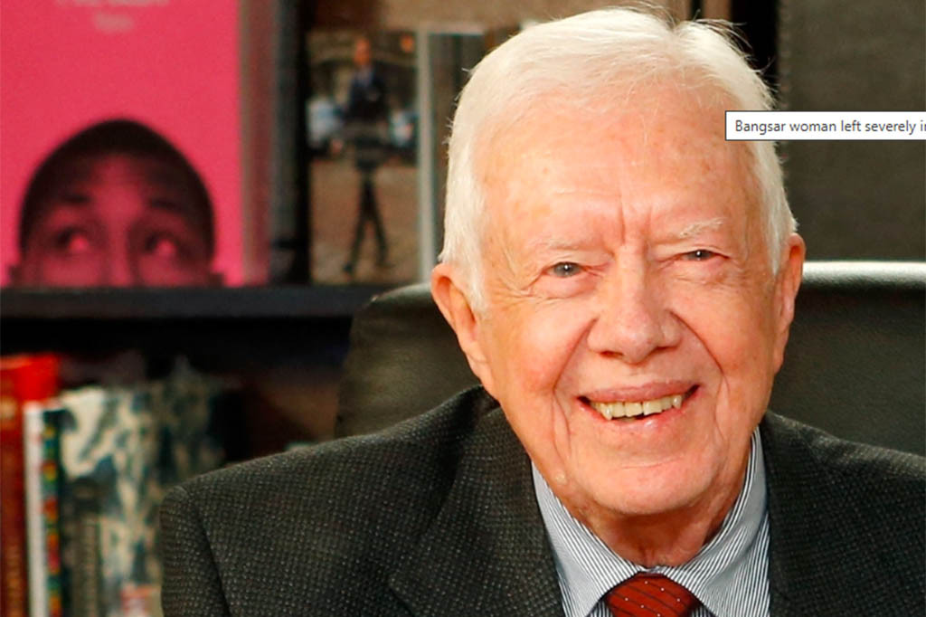 Presiden ke-39 Amerika Serikat Jimmy Carter meninggal dunia pada usia 100 tahun.