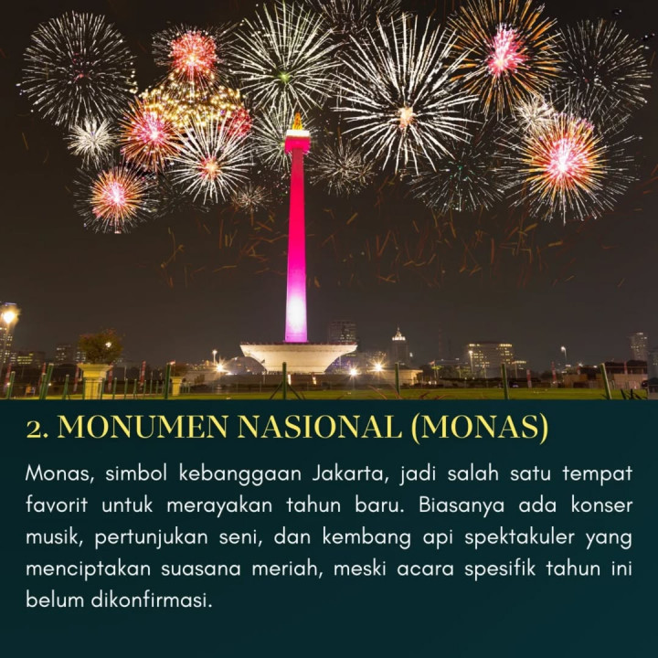 Ini 5 Spot Populer Meriahkan Malam Tahun Baru di Jakarta